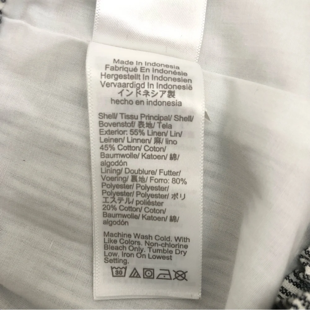 J. Crew Paper Bag Skirt • Sz M • White with Black Pinstripes • EUC - Picture 12 of 12